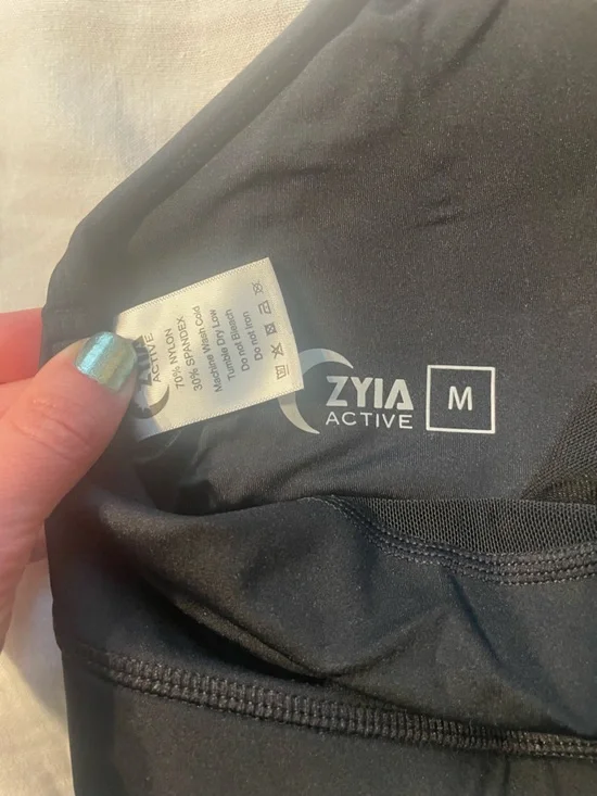 Zyia Black Kakadu Brilliant Back Mesh Sports Bra Sz M - Picture 6 of 6